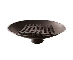 Starke Feuerschale mit Holzlege Metall Ø50cm schwarz Feuerkorb Grill Feuerstelle Feuer
