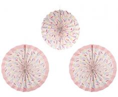 Ginger Ray pm-947 Pick und Mix Folie Metallic Papier Party Trinkhalme (20 Pack), Gold Hängende Windräder, Dekorationen mehrfarbig