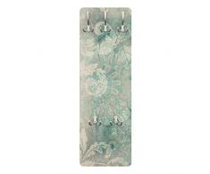 Apalis 78820 Wandgarderobe Eisblumen | Design Garderobe Garderobenpaneel Kleiderhaken Flurgarderobe Hakenleiste Holz Standgarderobe Hängegarderobe | 139x46cm