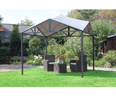 Leco Jule Pavillon Anthrazit, Lichtgrau ca. L B 300 x H 295 cm