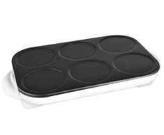Team Kalorik TKG CRM 1002 KTO Maker für bis zu 6 Crêpes gleichzeitig, 1500, Weiß