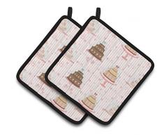 Caroline s Treasures bb7311pthd verziert Kuchen Topflappen, 7.5hx7.5 W, multicolor