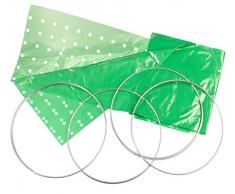 Connex Frühbeet-Tunnel 3,5 x 1 m - 40 my - Mit Lüftungslöchern - Zum Anbau von Gemüse, Kräutern & Pflanzen - Unterstützt den Reifeprozess - Mit Metallbügeln / Pflanztunnel / Schutztunnel / FLOR80210