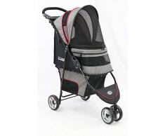 Innopet Buggy Avenue inkl. Regenschutz, Grau/Rot glänzend