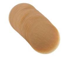 100 Blatt Pergamentpapier Backblätter antihaftbeschichtet Backpapier Liners vorgeschnittene Pergamentpapier rund zum Backen Kuchen Kekse Pizza Luft Fritteuse Toaster Ofen ungebleicht 8 Inch