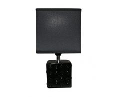 King Home L1713622 Tischleuchte, Schwarz, 14 x 11 x 26H