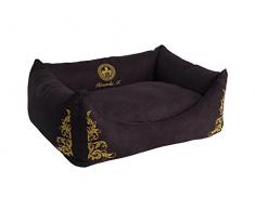 Hunter Hundesofa Ricarda M., schwarz/gold, Gr. S