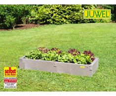 Juwel 20476 Beet / Hochbeet Timber Aufbauset | Erweiterung für das Kräuterbeet Timber, garantiert BPA- und schwermetallfrei, höhe Wärmeisolierung durch geschäumte Wandstruktur | 130 x 60 x 20 cm