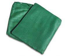 Windschutzplane grün 2 x 12 m - 220 g/m² - Sichtschutz Zaunblende Windschutz Tennis