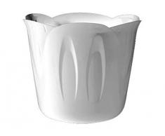 Bama Übertopf aus weißem Harz, Mimosa, Ø 20 cm