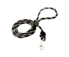 Outhwaite Hundeleine mit Karabinerhaken, 1,2 m x 9 mm, Schwarz