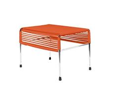 Innit Designs Polsterhocker Adam Modern Orangefarbenes Gewebe