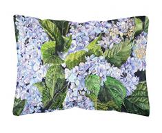 Carolines Treasures 8730PW1216 Dekokissen, Hortensien, Leinenstoff, groß, Mehrfarbig