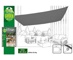 AKTIVE Sonnensegel für Garten, Polyester, 3 x 4 m, anthrazit (COLORBABY 53914)