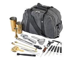 Barfly M37103GD Deluxe II Cocktail Set, 13 Piece, Gold