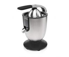 Princess Edelstahl Zitruspresse Champion Juicer - professioneller Hebelarm, 160 Watt Motor, Universalaufsatz für Zitrusfrüchte, Fließstopfunktion, 201852