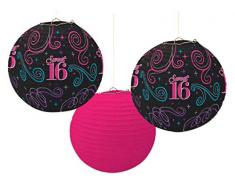 Bedruckte Laterne, Motiv: Sweet Sixteen Collection - Geburtstag