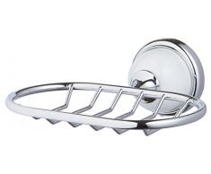 Bisk Grenada Serie Dusche Seifenschale, weiß/chrom