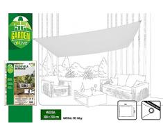 AKTIVE Sonnensegel für Garten, Polyester, 2 x 3 m, weiß (COLORBABY 53916)