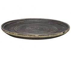 Gusta 02139270 Teller flach, rund, Bambus, Holz