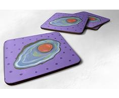 Caroline s Treasures ld6136fc Oyster Schaumstoff Untersetzer (4 Stück), 8,9 cm H x 8,9 cm W, multicolor