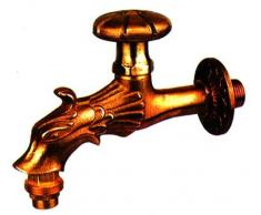 Vette cdf03706 Wasserhahn künstlerisch für Brunnen, Messing A Oberteil, Gold Antik, Messing