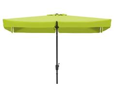 Schneider Sonnenschirm New York, apfelgrün, 270x150 cm rechteckig, Gestell Aluminium/Stahl, Bespannung Polyester, 4.6 kg