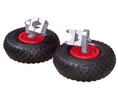 Kerbl 29396 Stützräder für Schubkarre, 2er Set