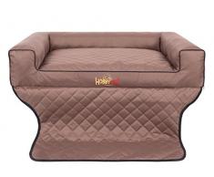 HobbyDog R2 VITJBR1 Viki Trunk Das Lager/Bett, Die Couch für einen Hund Zum Kofferraum, 100 x 80 cm, L, Light braun