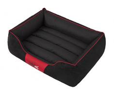 HobbyDog XXL NICCZA4 Hundebett Nice Größe XXL - 110 X 90 cm Schwarz/Black Bett Betten Hundematte Matratze Platz Schlafplatz Hundebett Hundesofa, XXL, Black, 5.8 kg