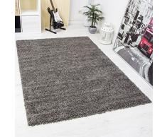 Prime Shaggy Teppich Farbe Anthrazit Hochflor Langflor Teppiche Modern für Wohnzimmer Schlafzimmer - VIMODA, MaÃe:70x250 cm