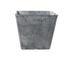 TS Pflanzgefäß, Cera-Mix Pflanzkübel Sara, frostbeständig und leichtgewichtig, concrete, 31x31x27 cm, 136476