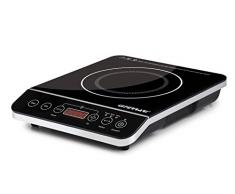 G3 Ferrari G10061 Tisch mit Induktionskochplatte, Glas, Schwarz, 1500 W, 2000 W