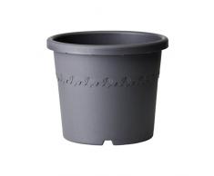 Elho Algarve Cilindro Rollen 58 - Blumentopf - Anthrazit - Draußen - Ø 58.2 x H 48.8 cm