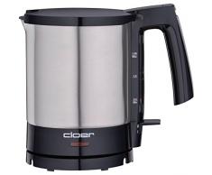 Cloer 4710 Wasserkocher, Edelstahl, 1.7 liters, Schwarz