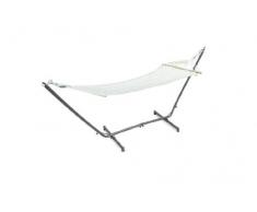 Hammocks AM66 Garten Hängematte aus Baumwolle, Support nicht enthalten, 200 x 80 cm, weiß