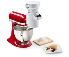 KitchenAid 5KSMSFTA Sieb mit digitaler Waage, Stainless Steel, White