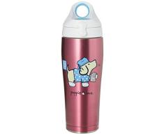 Tervis 1330436 Puppie Love Isolierbecher für Krankenschwestern, Edelstahl, Weiß mit blauem Deckel, 610 ml, silberfarben