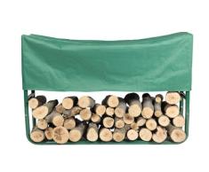 Westpower Ecomomy Holzregal mit Abdeckung, Metallrahmen