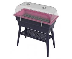 NOOR Hochbeet Calipso Komplettset mit Haube I 81 x 38 x 100 cm I Blumenkasten mit 40 L Volumen I Die Abdeckhaube bietet dem optimalen Schutz I Pflegen Sie Ihre Kräuter ohne Blumentöpfe I Himbeere