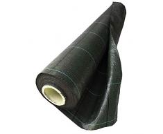 Noor Unkrautblocker Profirolle 105 gr/m² 1,0 x 100 m I Die Gartenfolie für das Hochbeet & das Gewächshaus I Unkrautschutz für Gartenwegen & Terrassen I Wasserdurchlässig & umweltfreundlich I Schwarz
