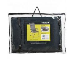 Lafuma gepolsterte Air Comfort Auflage für Hochlehner, acier (schwarz)