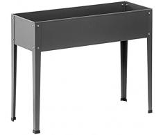 Dehner Hochbeet Münster, ca. 100 x 30 x 80 cm, Stahl, grau