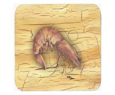 Caroline s Treasures 8515 FC Garnelen Schaumstoff Untersetzer (4 Stück), 8,9 cm Multicolor