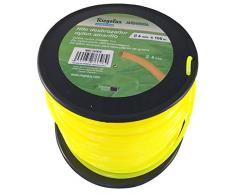 Riegolux 107672 Rasentrimmer, Nylon, rund, Gelb, 4 mm x 100 m