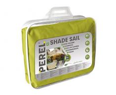 Perel Sonnensegel - viereck, 360 x 360 x 0,2 cm, limegrün, GSS4360LG