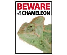 Magnet & Steel Beware of The Chameleon A5 Schild