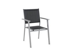 MWH Das Original 878993 Stapelsessel, Alegro, schwarz/silber