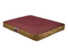 Hobbydog MMATFBO2 Hundematratze Hundebett Hundesofa Hundekorb flok, M, 70 m x 50 x 12 cm, weinrot
