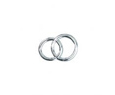 EFCO Hochzeit Ringe Wachs Dekoration, Silber Brilliant, 30Â mm